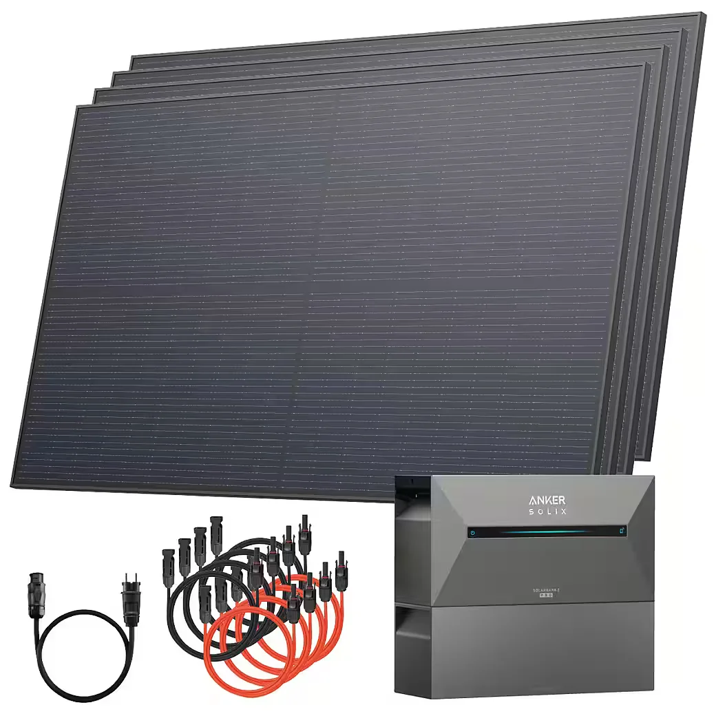 Balkonkraftwerk 1840 Wp 800W All in One 3,2 kWh Anker 2 Pro Speicher