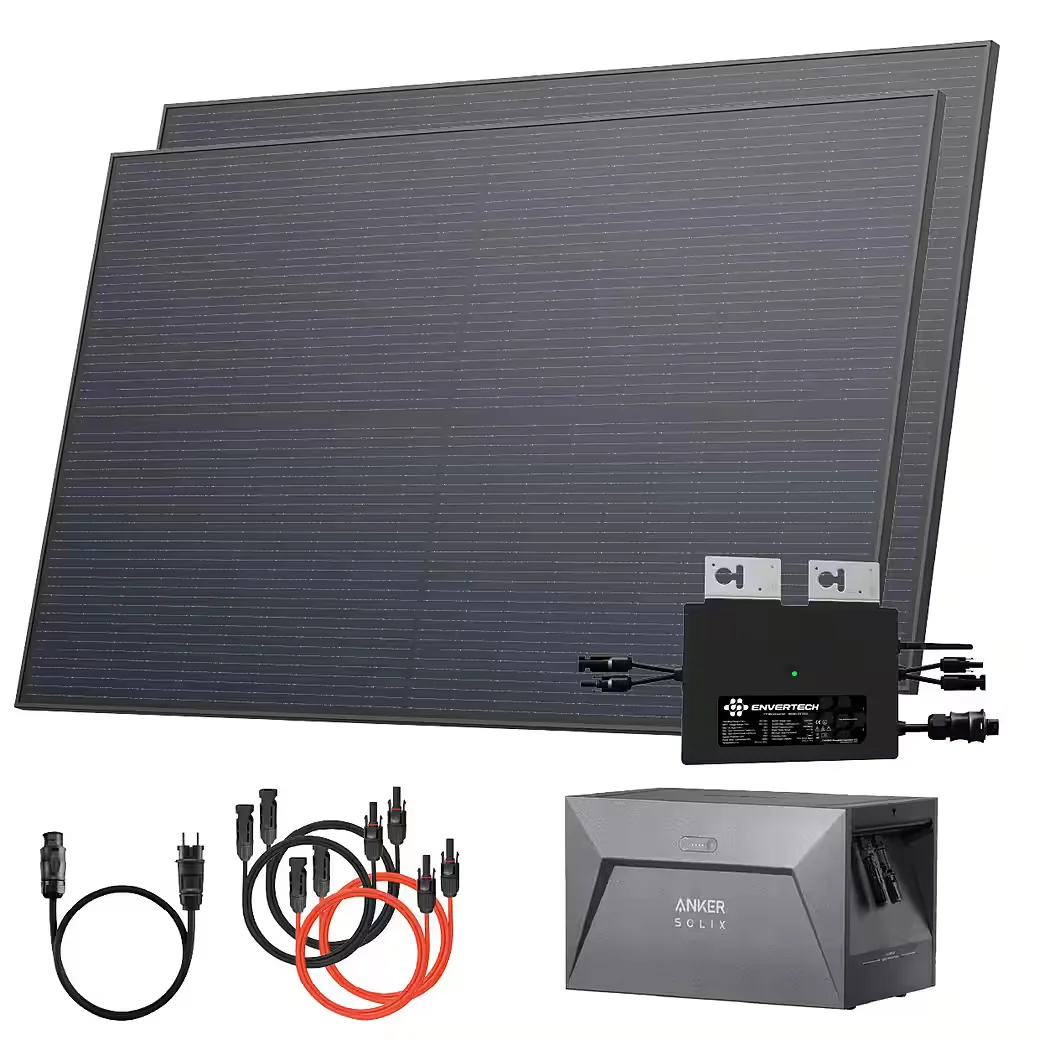 Balkonkraftwerk mit Speicher All in One 1000 Wp 800 Watt Steckdose