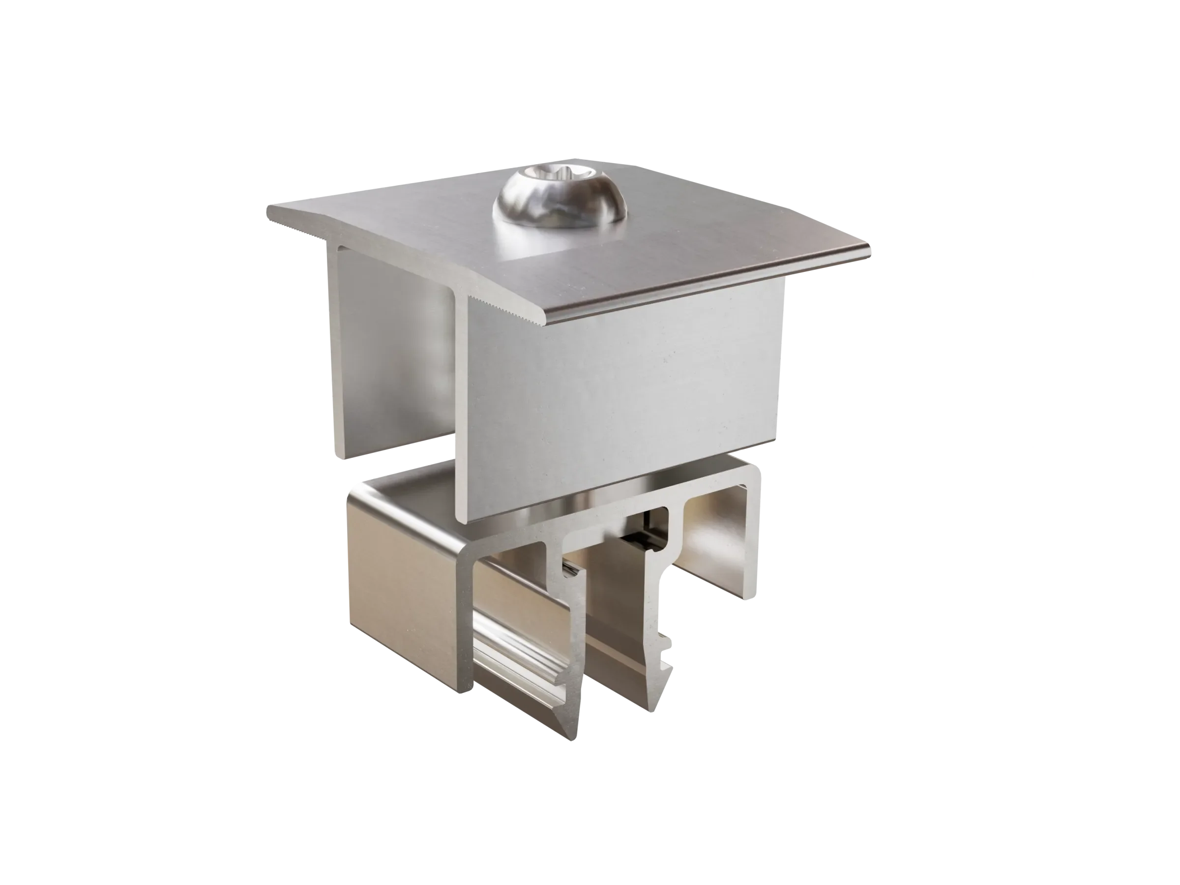 SolMount Mittelklemme Photovoltaik 27-37 mm naturbelassenes Aluminium