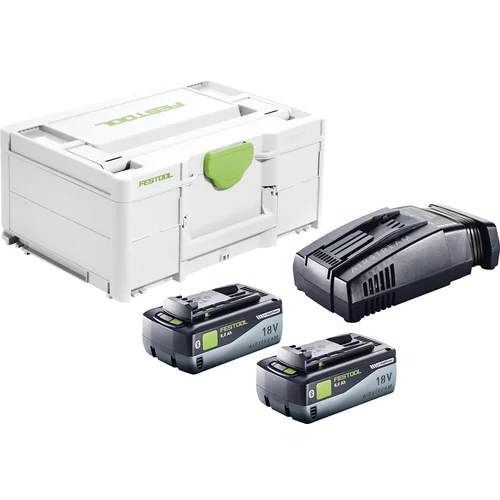Festool SYS 18V 2x8,0/SCA16 Energie-Set 577327 mit 2 Akkus Ladegerät