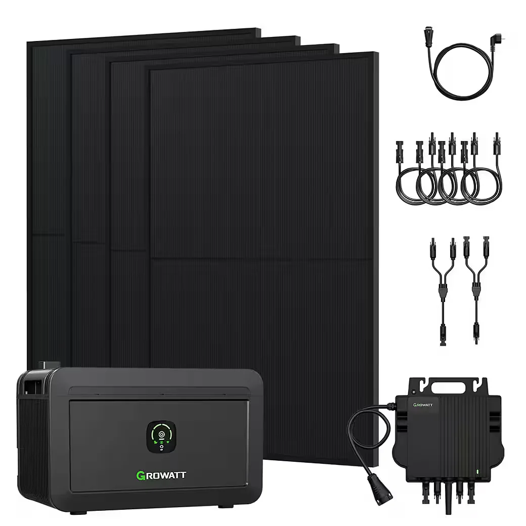 Balkonkraftwerk 1820W Growatt NOAH 2000 Speicher Wechselrichter