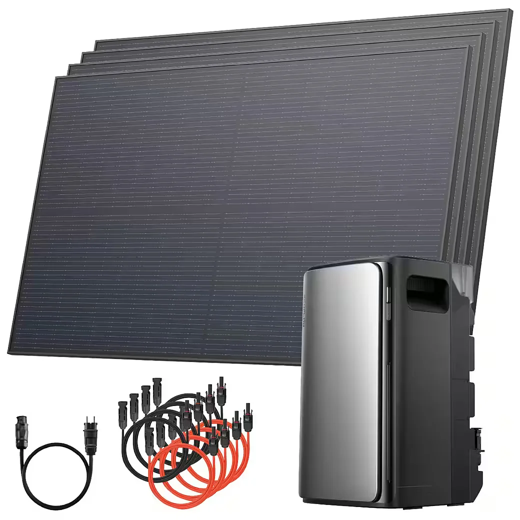 Balkonkraftwerk 2000 Wp 800 W mit 1,9 kWh EcoFlow Speicher Steckdose